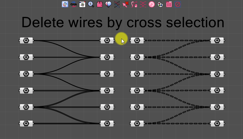 Enhanced button tools:Topmost rhinoview,Chop wires by box selection,AutoBackup gh files,Sort ribbon tabs,Plugin management ;增强按钮工具:框选删除,隐藏连线,单击连线,置顶窗口,自动保存,标签排序,插件管理等

