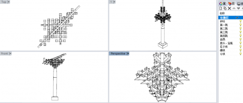 生成营造法式大木作转角铺作的斗栱。Xi.gha is the Main Generator. Generating Corner Column Set of the Chinese traditional wooden carpentry system.
