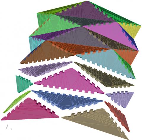 Tools for the design of freeform Timber Plate Structures (TPS)
