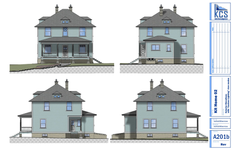 This is based off a Sears Kit Home, probably from about 1920. Important Note: I