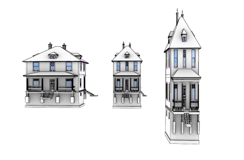 This is based off a Sears Kit Home, probably from about 1920. Important Note: I