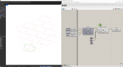 A tiling and tesselation plugin for Rhino 8 Grasshopper that provides a tiling creation and carrying tool for parametric designs.