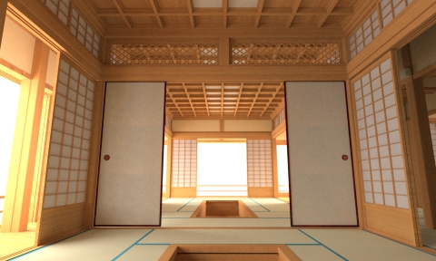 This is a program to automatically generate fusuma (sliding doors), a traditional Japanese fixture