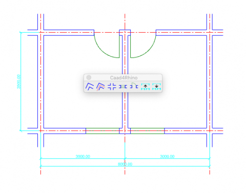 Caad4Rhino is a python package whose purpose is to provide computer aided architectural design tools in rhino 3d software.

