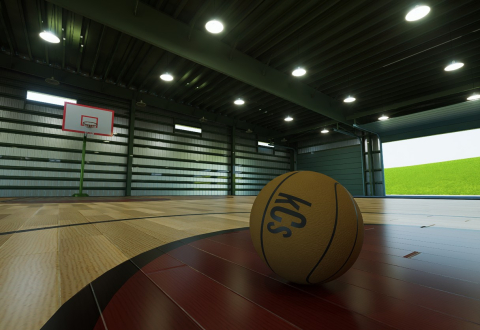 A warehouse with a basketball court inside. Quite random I know but might as well share. You can use it for renders or grab resources from it.