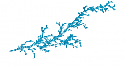 Leaf provides a capable L-System engine for generating complex strings, and representing them visually using a 3D turtle.