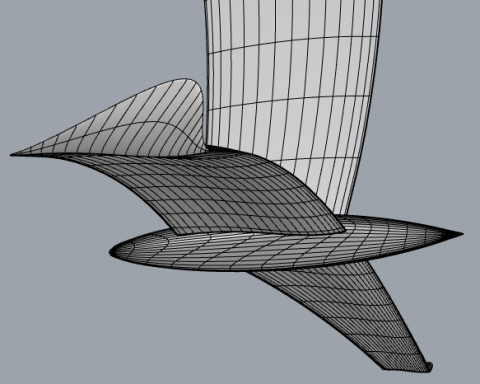 New and unique mathematical model for parametric design of airfoils and 3D geometric objects such as wings, fins, bulbs, hydrofoils