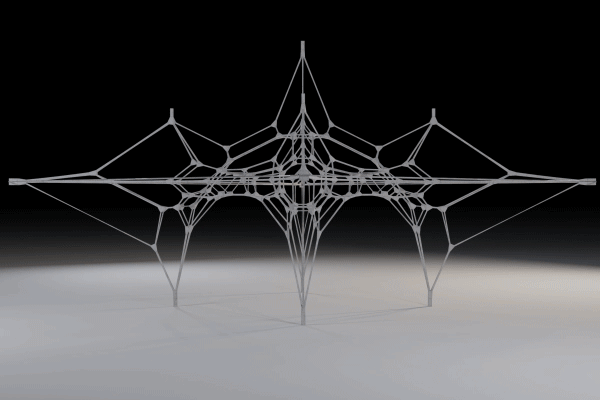 3D Graphic Statics is a structural form-finding method for generating compression-only funicular structures.
