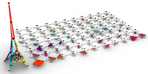 3D Graphic Statics is a structural form-finding method for generating compression-only funicular structures.
