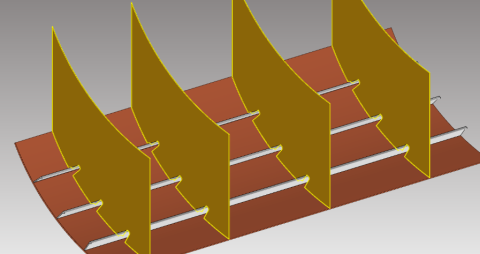 Notilus Steeler is a Rhino marine plugin for ship structural design, providing advanced plate flattening and nesting  for boat hull and frame elements
