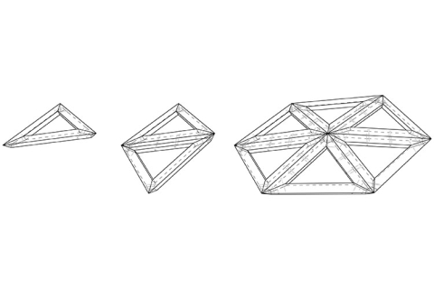 Sawfish, because it creates, based on complex triangulated shapes, solid beam and plate geometry with planar sides, which can be sawn using a saw as tool only.