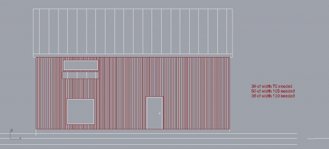 A quick definition to visualize mixed width wood paneling