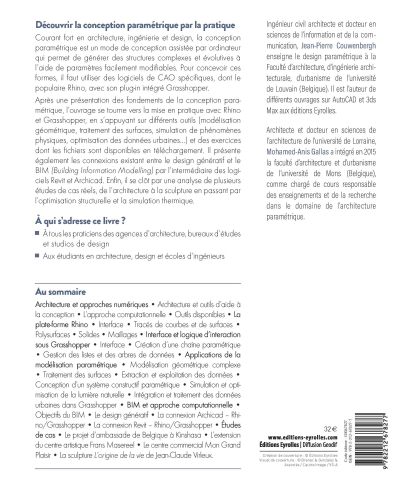 Manuel de conception paramétrique sous Rhinoceros et Grasshopper 
