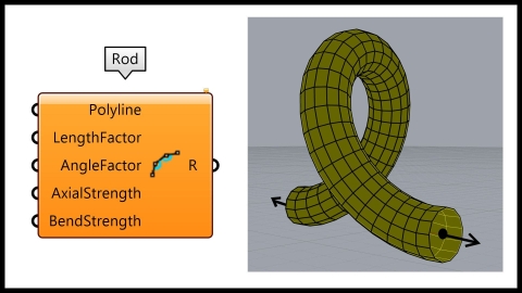 In this grasshopper kangaroo tutorial, we will learn how to bend a rod easily by defining the start and the end points and vectors.