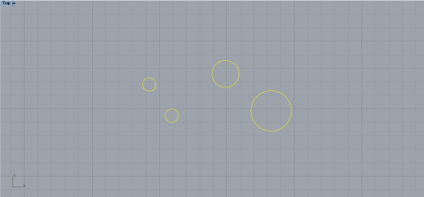 A Python script for Rhino that automatically sorts and organizes circles into layers based on their diameters.