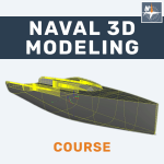 Explains the software interface and the basic geometries used in naval applications and develops a daysailer boat 3D model.