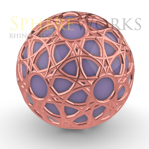 Spheres Ornaments design assistant For Rhino 6. Free To Try.

