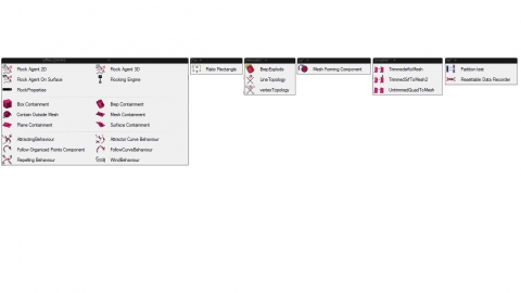 Zebra is a live multi agent behavior system(also known as Flocking or Swarming). Used to achieve design goals using agents.
