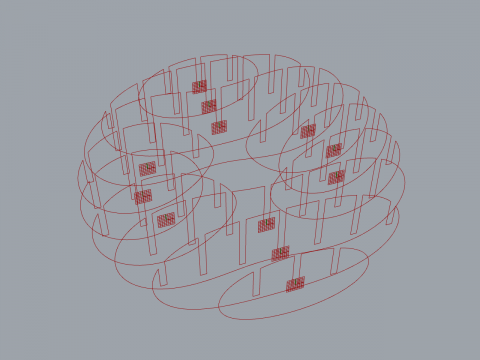Creates a waffle structure from a brep.
