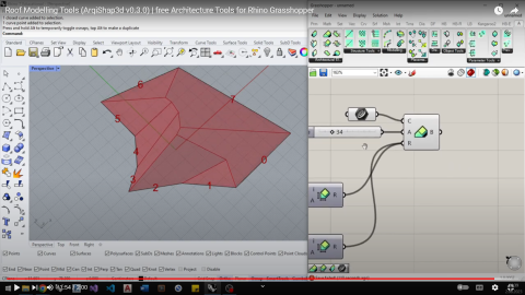 ArqiShap3D is a set of modelling and drafting tools for architecture workflows and is developed for Grasshopper.