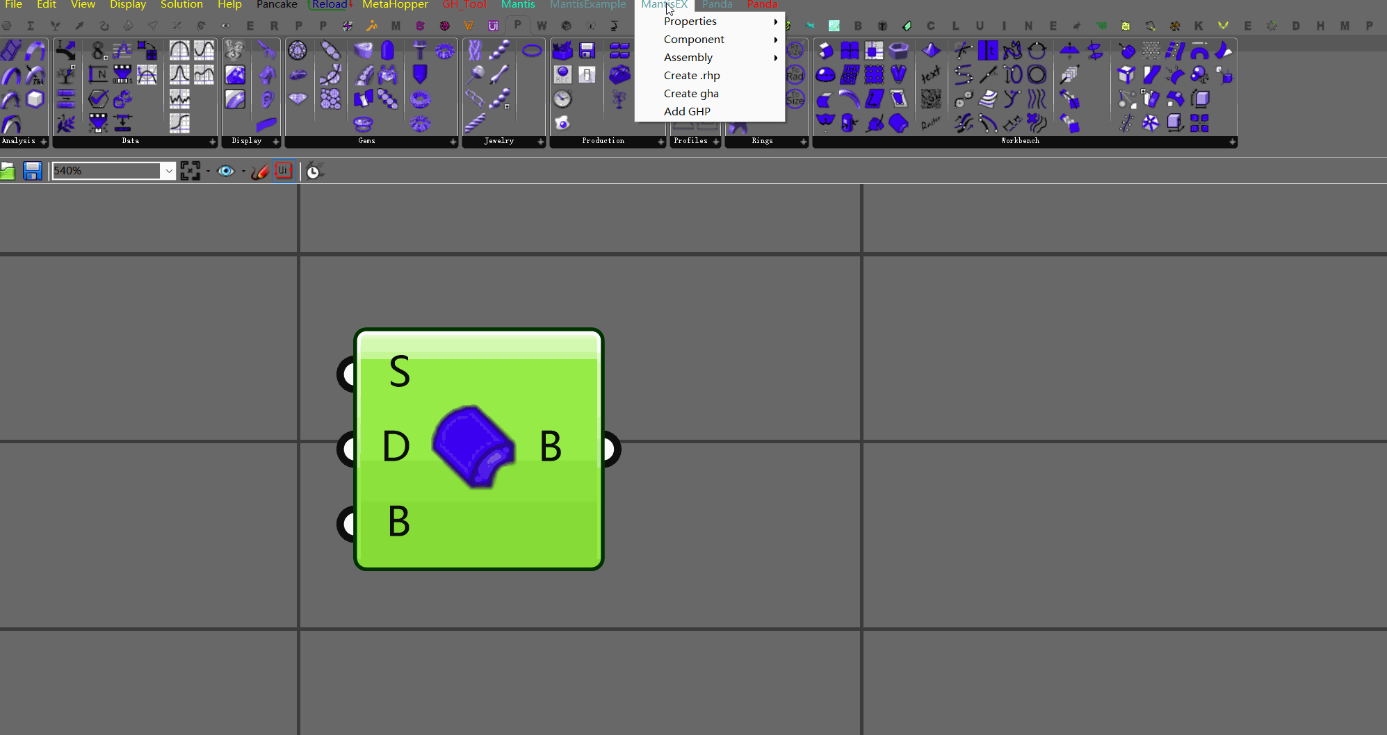 The Mantis is virtual script component plugin for grasshopper,and it can create pulugin without VS!
