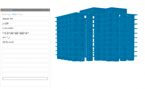 Leaf provides a capable L-System engine for generating complex strings, and representing them visually using a 3D turtle.