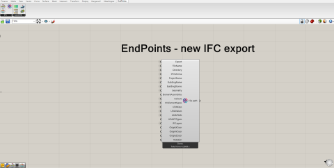 Import and export IFC and (LandXML) files directly from Grasshopper/Rhino.