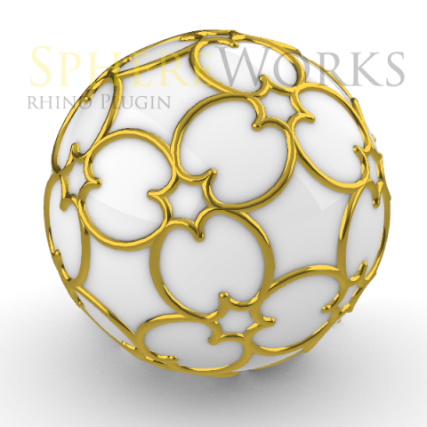Spheres Ornaments design assistant For Rhino 6. Free To Try.
