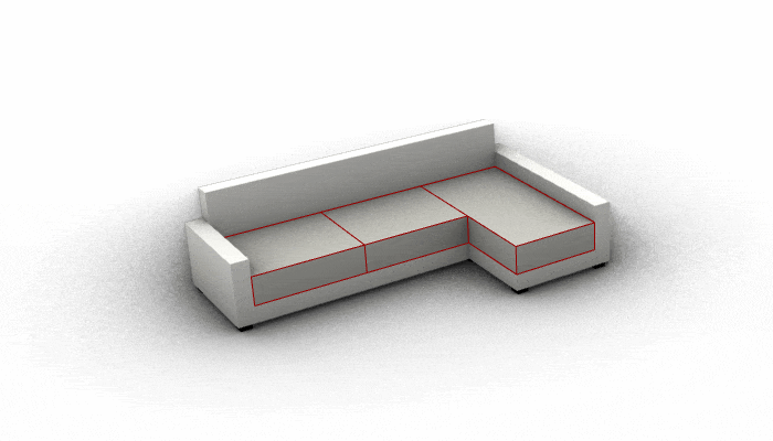 Regular sofa, Chaise longue, and Corner Sofa