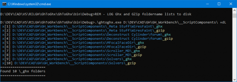 GhToGhx is a Win commandline tool for converting Grasshopper files (.gh) to Xml (.ghx) and compressing to GZip format making gh definitions searchable