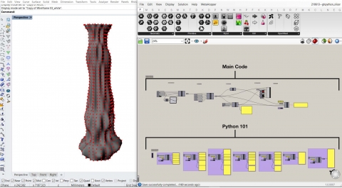 This course provides an insight into the basic mechanics of Python Scripting within the Grasshopper environment.