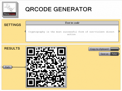 qr code generator food4rhino