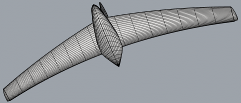 New and unique mathematical model for parametric design of airfoils and 3D geometric objects such as wings, fins, bulbs, hydrofoils
