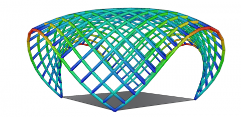 Emu is an interactive structural analysis and form-finding tool based on a 6DOF formulation of the dynamic relaxation method.
