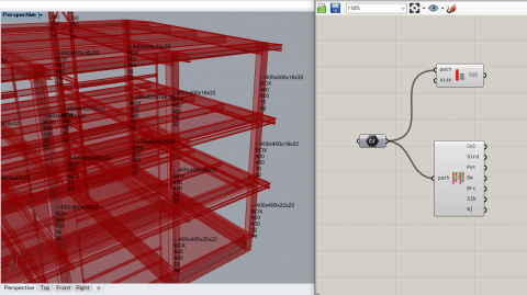 HoaryFox handles the Japanese structural BIM format ST-Bridge files. It supports model visualization and input/output of ST-Bridge files to Karamba3D.
