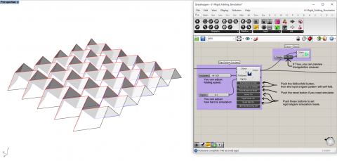 Crane is a Grasshopper plugin to design origami products. This software focuses on design, rigid folding simulation, form-finding, and fabrication.