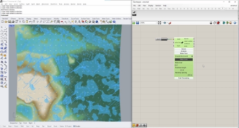 Sandworm is a Grasshopper plug-in that helps bridge between analog and digital modelling of landscapes.