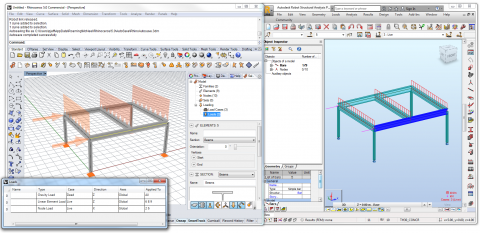 Salamander 3 enables the modelling and parametric generation of structural analysis and BIM models.

