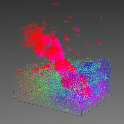 Fast GPU-based physics simulation in Grasshopper supports free particles, fluids, rigid bodies, soft bodies, cloth, inflatables and custom constraints
