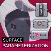 Swap surface UV, adjust the seam, and create a solid surface offset using the Grasshopper Python component. 