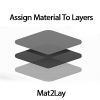 Assign a new material to all none material layers use mat2lay command
